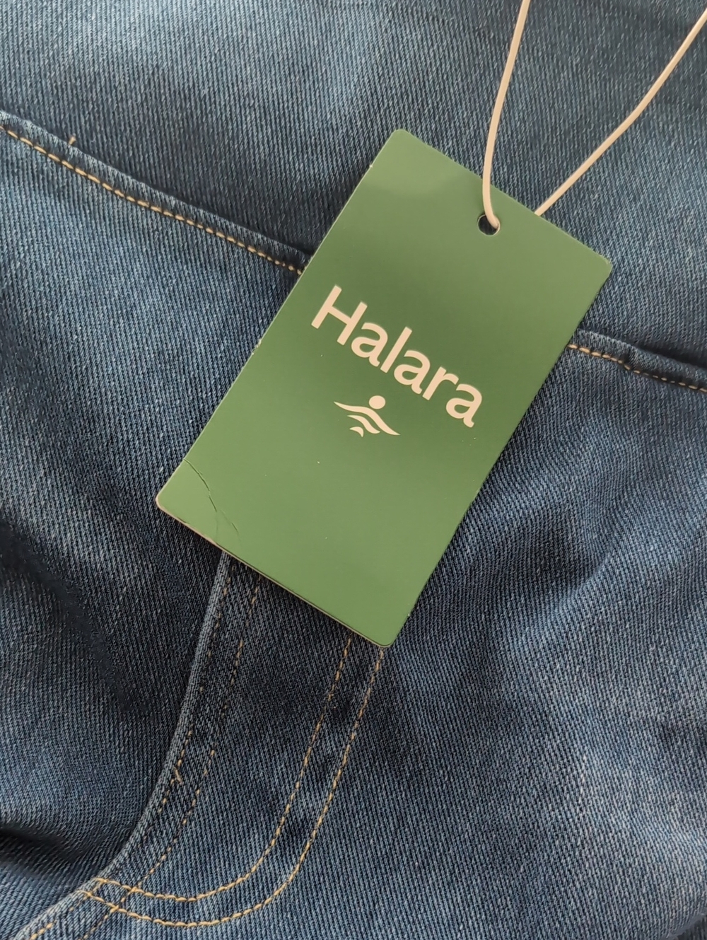 Halara Flex High Waisted Pockets Baggy Wide Leg Washed Casual Jeans- XL - Picture 2 of 2